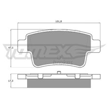 Satz Bremsbeläge Bremsklötze hinten für Fiat Grande 199 Punto EVO | 24626369