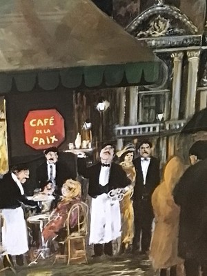 Cafe De La Paix Guy Buffet Art Print