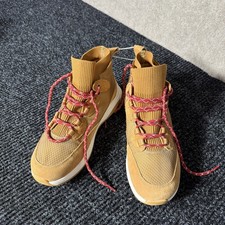 NEW Nurture Response Elias Mixed Platform Hightop Sneakers 7.5 Tan Beet