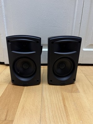 Klipsch Quintet Surround Satellite Home Theater Speakers Black with Wall Mounts