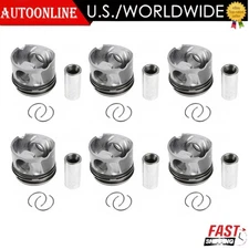 6pcs Engine Piston Rings Set For LAND ROVER RANGE ROVER JAGUAR 3.0 306DT TDV6