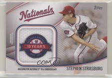 2020 Topps Special Event Jersey Sleeve Stephen Strasburg Jumbo Patch 0c2