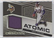 2021 Panini Obsidian Atomic Material 85/100 Cris Carter #AM-CC HOF 8em