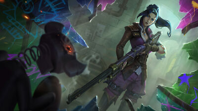 League of Legends netflix arcane caitlyn adc adcarry playmat gaming mat