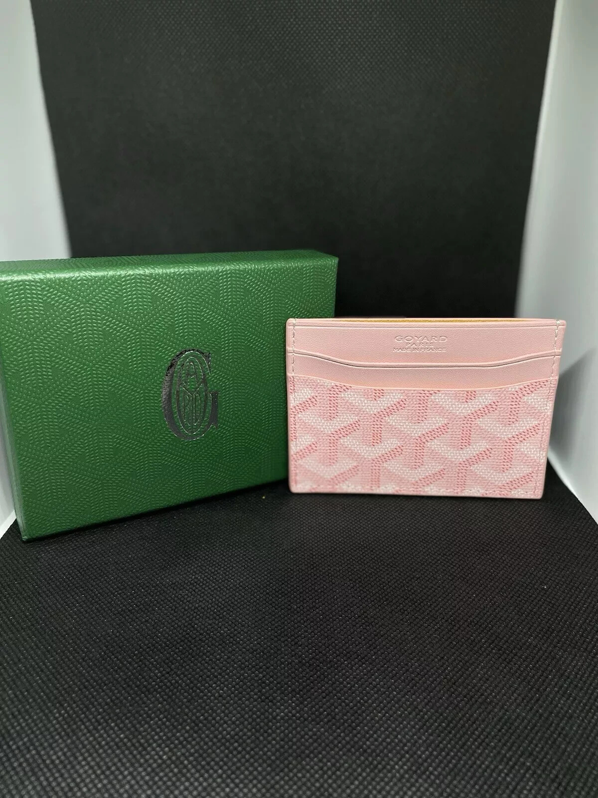 Goyard Pink Leather Card Holder Wallet for Men and Women  -image