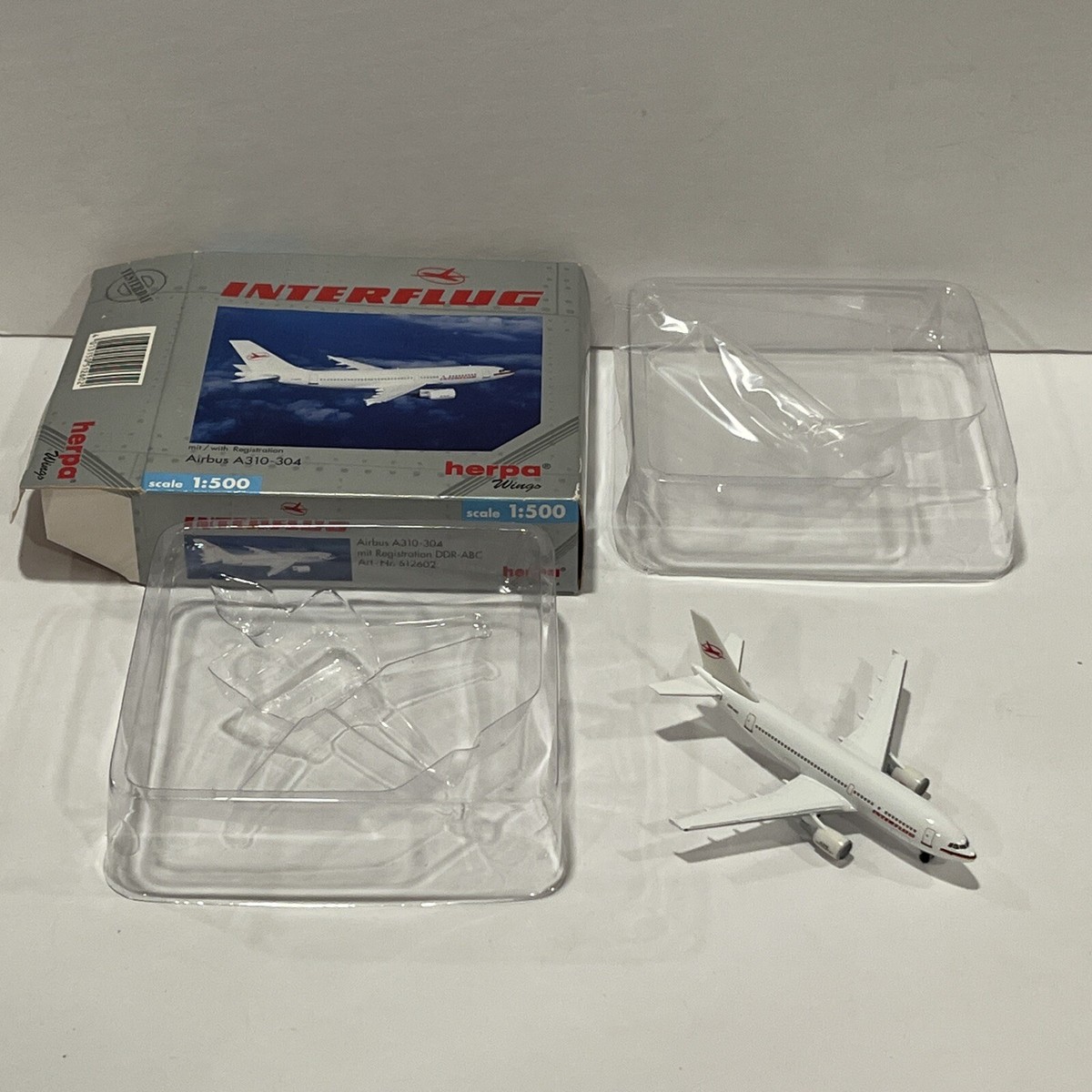 1:500 Herpa Interflug Airlines Airbus A310 Jet Toy Model Scale