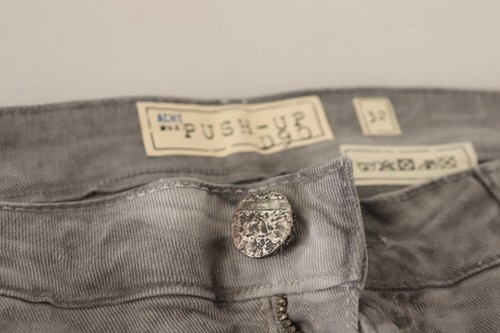 ACHT Jeans grau Baumwolle niedrigbundig dünn Push Up Denim Hose s. W29 UVP 300 $ - Bild 5 von 8