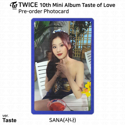 TWICE 10th Mini Album Taste of Love Official Photocard Sana KPOP K