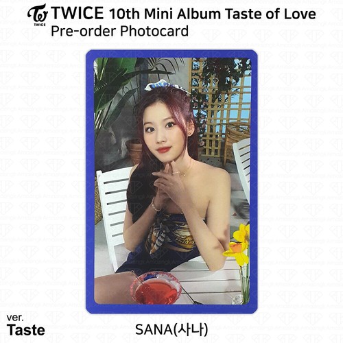 TWICE 10th Mini Album Taste of Love Official Photocard Sana KPOP K-POP - Picture 23 of 30