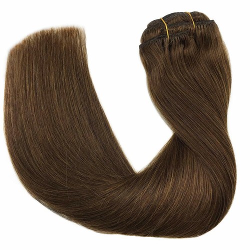 Extensiones de cabello humano Remy 24" 100 % grueso real clip en trama cabello brasileño 120gr - Imagen 26 de 54
