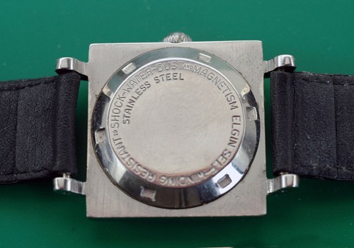 Reloj ELGIN Shockmaster Vintage Años 60 Automático Acero Inoxidable Hombre Talla Mediana - Imagen 6 de 9
