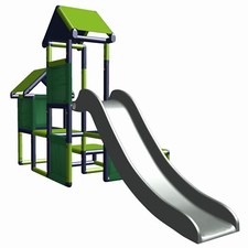 Casetta Palafitta Torretta Gioco 6458 Gesa con Scivolo Per Bambini Piccoli Con