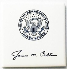 James M. Collins (R) U.S. House of Representatives, Texas 3rd - Drink Coaster 
