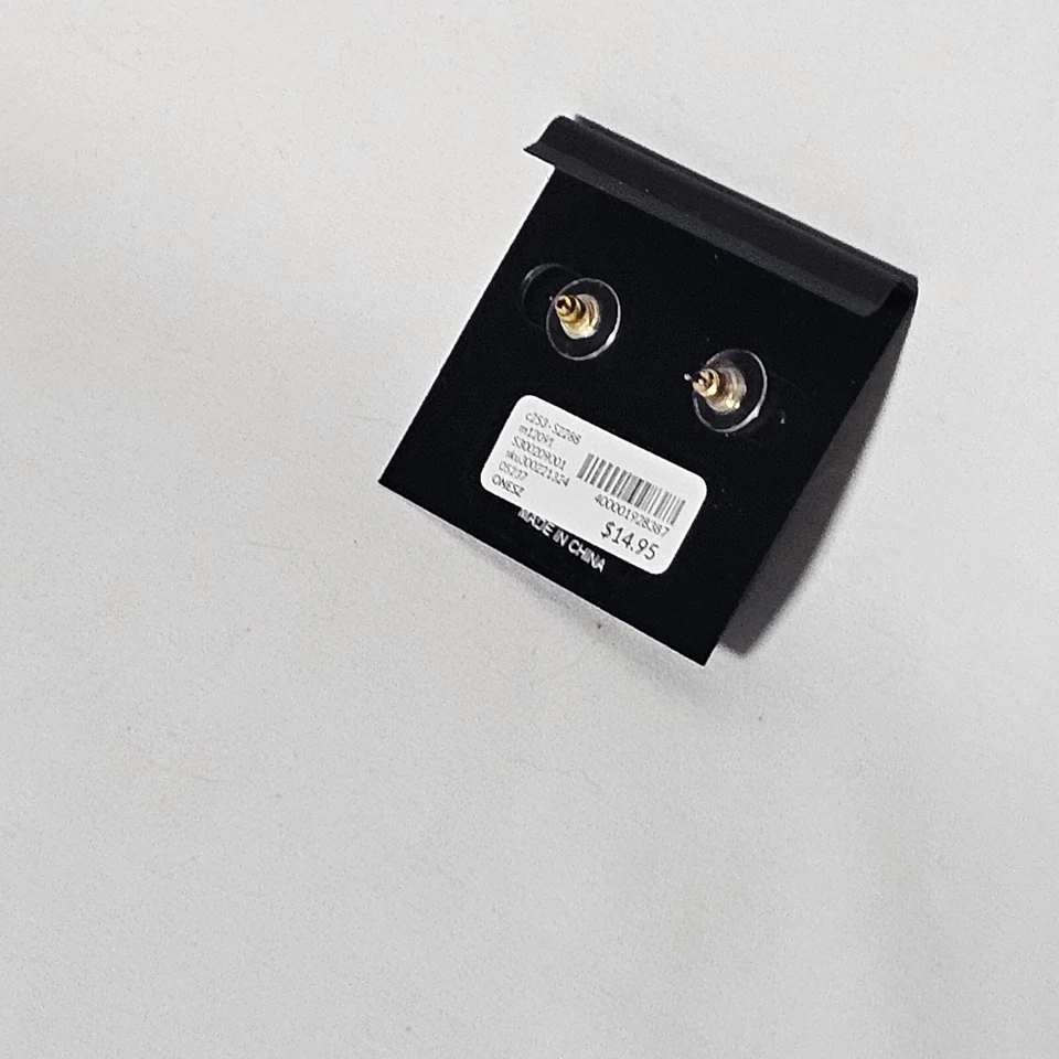 Pendientes Catherines Oro Estaño Perla Tachonados Nuevos con Etiquetas Foto 3 de 4