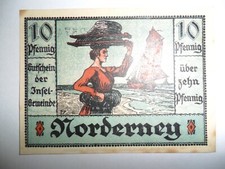 ANTIQUE BANKNOTE 10 PFENNIG GERMANY 1921 SPL