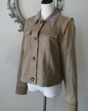 $799.00 Worth Women's Jacket Coat Long Sleeve Beige Size Medium 8 10 New ***