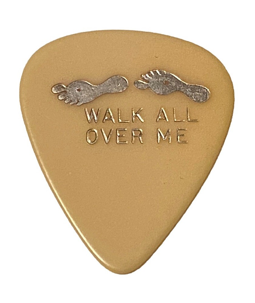 Vintage Guitar Picks-D’Andrea 351-Ad-Lib-WALK ALL OVER ME-White&Silver-J. Macey