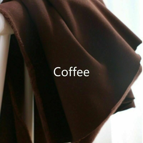 Pure Cotton Fleece Plush Fabric Cloth Knit Heavy Hoodie Coat Sew Material - Picture 25 of 25