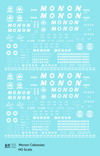 K4 HO Scale Decals Monon Caboose White