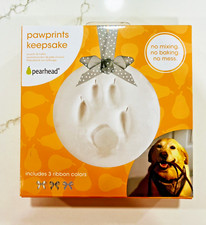 Pawprint Ornament Kit Pearhead Pet DIY Keepsake Dogs Or Cats No Mess 2 avail 