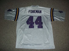 CHUCK FOREMAN Unsigned Custom Minnesota Sewn Football Jersey Sizes S-3XL Wh/Purp