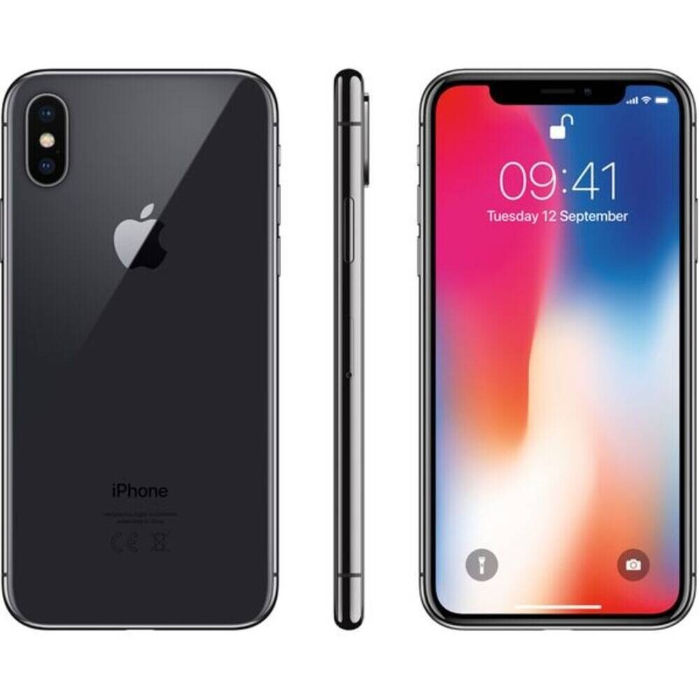 コンピュータ・IT iPhone X Space Gray 256 GB Apple iPhone X 64GB Unlocked Space Grey Refurbished