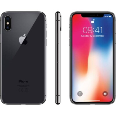 Apple iPhone X 64GB Unlocked Space Grey Refurbished Excellent