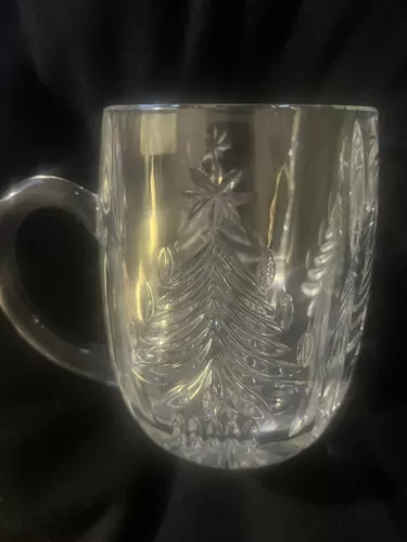 MIKASA Crystal Christmas tree Mug NIB SN106/215 (4”)