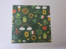 NWT ST. PATRICK'S DAY Square Scarf Bandana Horseshoe Beer Shamrock Irish Flag