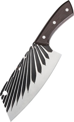 Stainless Steel Asian Chef Knife Kitchen Butcher Forging Cleaver Meat Chopping