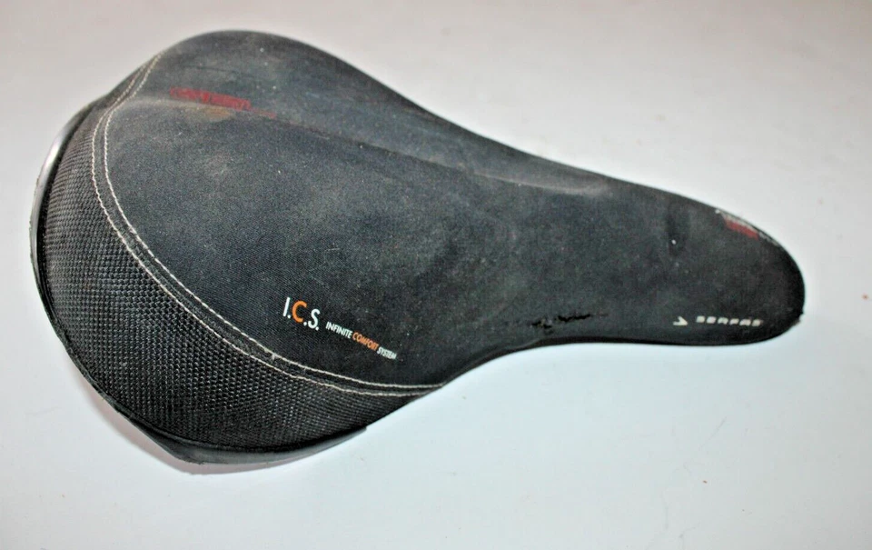 Sillín de bicicleta de carretera Serfas ICS de doble densidad 280/180 mm híbrido MTB remitente de EE. UU. Foto 2 de 4