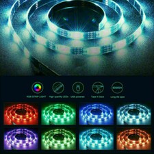 LED Strip Lights 5050 RGB 1M-5M Color Light Bluetooth Control Lighting UK