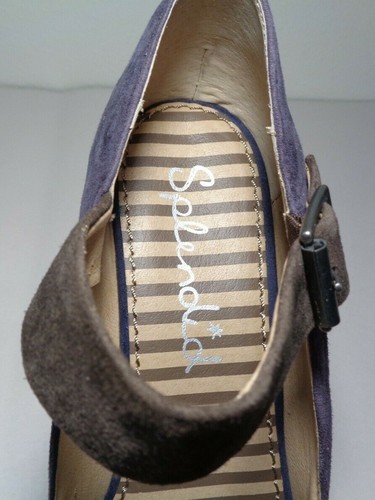 Splendid Size 9 M LARABEE Purple Latte Suede Wedge Heels New Women's Shoes - Picture 10 of 12
