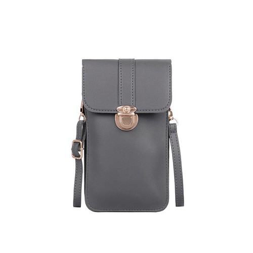 Touch Screen Crossbody Bag Cell Phone Holder Case Wallet Purse Mini Black Red - Picture 16 of 17