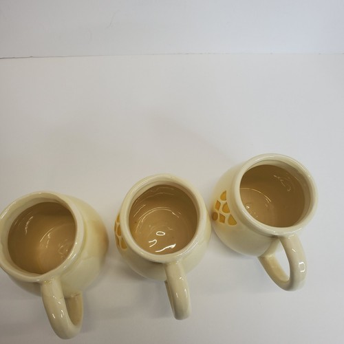 Robinson Ransbottom RRP CO Mugs Roseville USA Friendship Ivory Yellow Rare - Picture 7 of 8