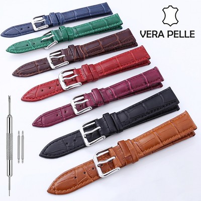 Cinturino Orologio In Vera Pelle Universale 12-14-16-18-10-22-24mm