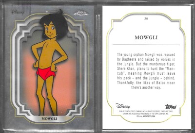 Topps Chrome Disney 2024 #30 Mowgli Jungle Book Card