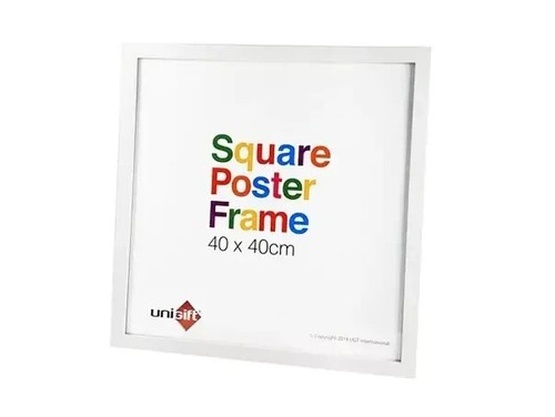 AU 40x40cm Square White Poster Frame Home Decor Artwork Picture Wall Sign Gift - Picture 2 of 2