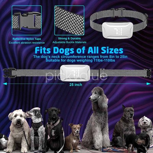 Anti Bark Dog Collar Auto Stop Barking Training Collar Obedience Rechargeable - Picture 7 of 13