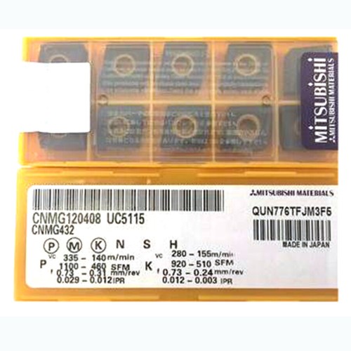 10x Mitsubishi CNMG432 CNMG120408 UC5115 Hartmetall-Einsätze CNC - Bild 1 von 4