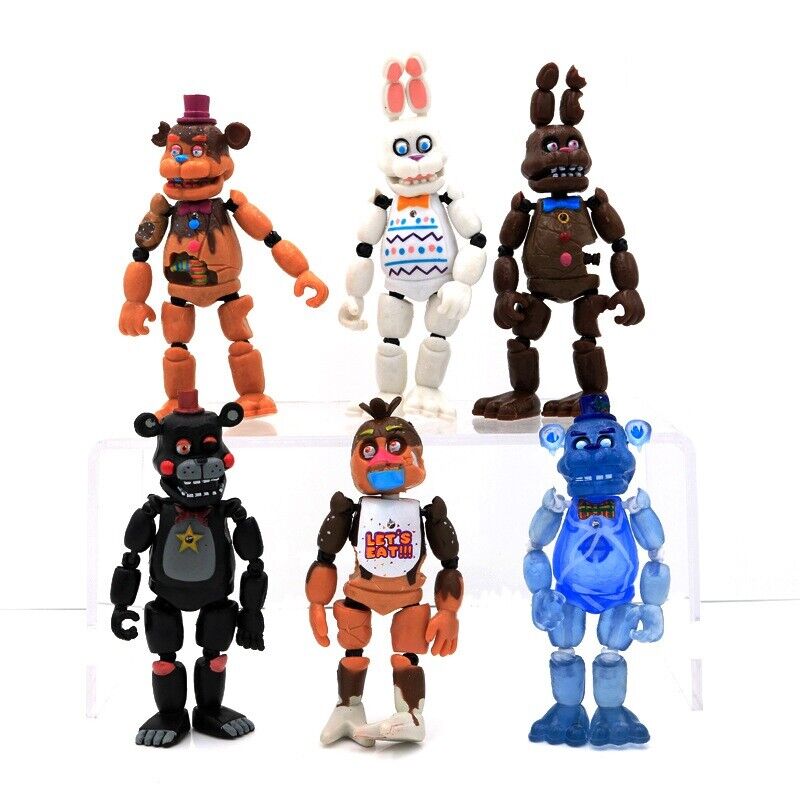 Five Nights at Freddys Nightmare 5 Set of 6 Action Figures Gift  Collectible S25