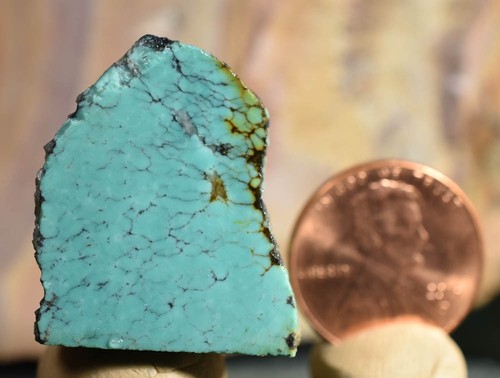 Spider web Chinese TURQUOISE NUGGET Nugget - Bild 2 von 6