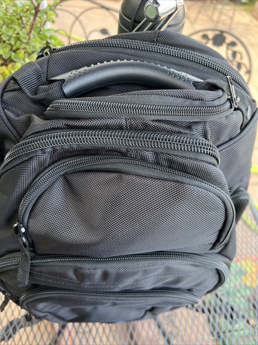Monster Energy Black Premium Promo Backpack laptop Padded Pockets Zippers New - Picture 3 of 7