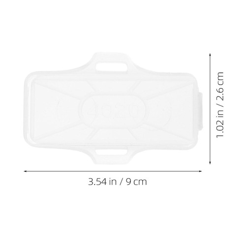 Set of 2 Cable Sign Clear Plastic Label Holders Identification Tags - 第 10/12 張圖片