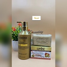 LUMINE gold Anti-aging Body Lotion  Exfoliating Soap