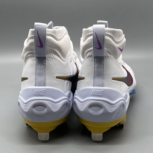 Sz 8 - Nike Air Alpha Huarache NXT Rainbow Baseball Cleats Men DJ6517-106 Sz 8 - Picture 6 of 7