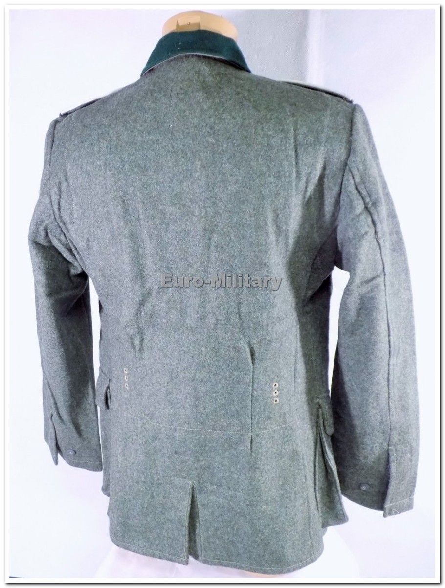 WW2 German Army M36 Grey Type Wool Jacket - Well Made Repro - WWII