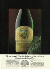 1979 Almaden Pinot Chardonnay Wine vintage print ad 70's advertisement