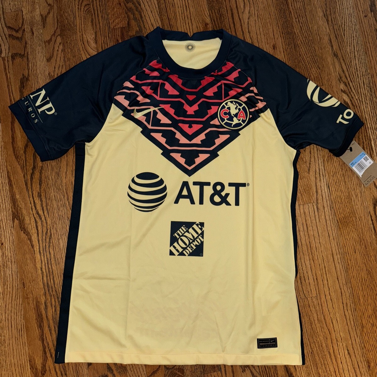 Nike 2020-21” Club America Stadium Home Jersey Mens Size M CV7887-706 (X1)