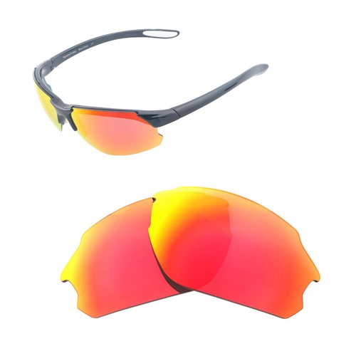 Lentes de repuesto Walleva rojo fuego para gafas de sol Smith Optics paralelas D-Max - Imagen 7 de 7